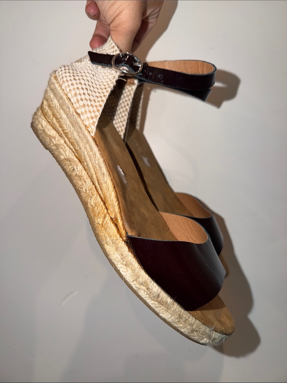 Maypol Espadrilles Sandals Rope Wedge Women's Size 39